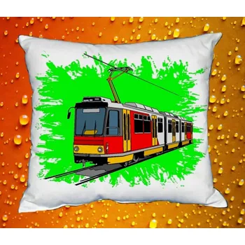 Dekorativní polštářek Polštářek s tramvají