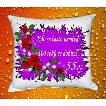 Polštář Polštář narozeniny ŽENY 55 let
