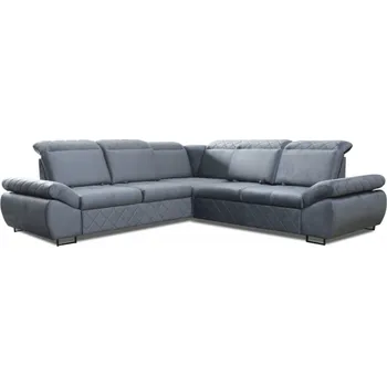 Sedací souprava Rozkládací rohová sedačka SALINAS šedá