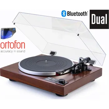 Gramofon Dual CS 529 Walnut + Ortofon 2M BLUE (Audiofilský dálkově ovládaný plně automatický gramofonový přístroj pro náročné posluchače.)