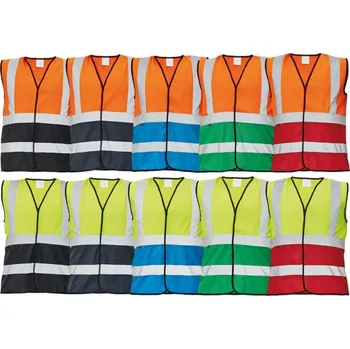 reflexní vesta CERVA VESTA LYNX DUO REFLEXNÍ ŽLUTÁ/ČERVENÁ 3XL