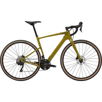 Jízdní kolo CANNONDALE Gravel kolo CANNONDALE TOPSTONE CARBON 4, olive green-black - L (175 - 190 cm)