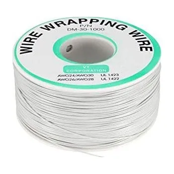 Síťový kabel Vodič - drát 0,05mm2 Cu, bílý, balení 230m