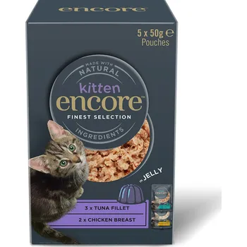Krmivo pro kočku 20x50g Encore Kitten Jelly Pouch 20 x 50 g - výhodné balení - nejlepší výběr (2 druhy)