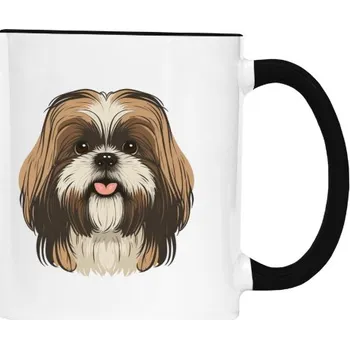 Hrnek malý barevný s potiskem Hlava Shi-tzu