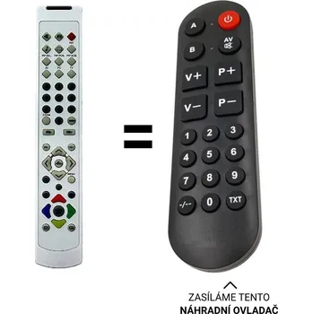 Dálkový ovladač PHOCUS LCD TV NR PDP42PHS náhradní dálkový ovladač pro seniory.