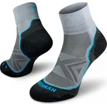 Northman běžecké ponožky Run silver pro mid Antracit M (39-41)