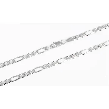 Řetízek Pánský stříbrný řetízek marina figaro 63593F 50 cm + dárek zdarma