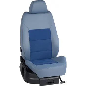 Potah sedadla Autopotahy Volkswagen CRAFTER / od r.2017->, 7 Míst, STANDARD > OR 0405 (OR 0405 / Světle modrý bok)