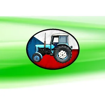 Nášivka nášivka s traktorem ZETOR 30 Ovál (nášivky traktory)