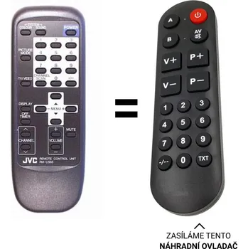 Dálkový ovladač JVC RM-C470 RM-C565, RM-C549, RM-C548, RM-C530, RM-C498 náhradní dálkový ovladač pro seniory