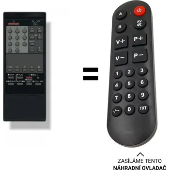 Dálkový ovladač Panasonic EUR51246, TNQ2637 náhradní dálkový ovladač pro seniory