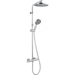kielle Oudee - Sprchový set s termostatem, 26 cm, 3 proudy, chrom 20602010