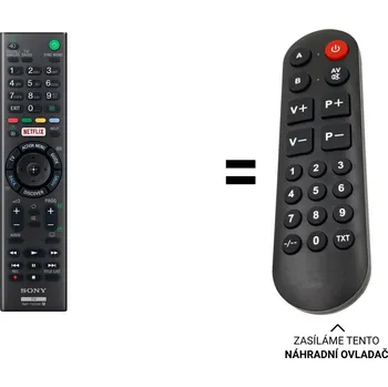 Dálkový ovladač Sony KD-55XE7005B náhradní dálkový ovladač pro seniory