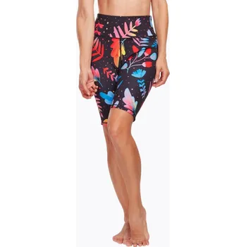 Dámské legíny Veselé dámské krátké sportovní legíny Dedoles Neónové květy (D-W-AW-GS-C-RP-1098) S Možnost vrácení zboží ZDARMA do 120 dnů!