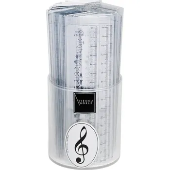 Průhledné pravítko s hudebním motivem 15cm
