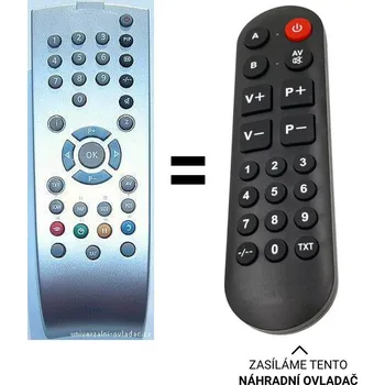 Grundig TV TP160C, TP150C náhradní dálkový ovladač pro seniory