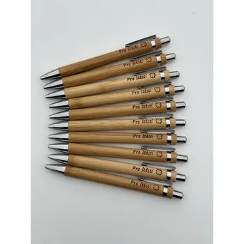 DCH Dřevěná propiska - Pro štěstí + čtyřlístek Varianta: Bez obalu