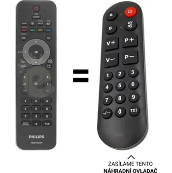 Philips RC4706, 242254901911 náhradní dálkový ovladač pro seniory