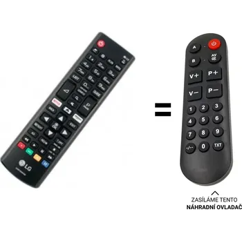 Dálkový ovladač LG 55UK6200PLA náhradní dálkový ovladač pro seniory