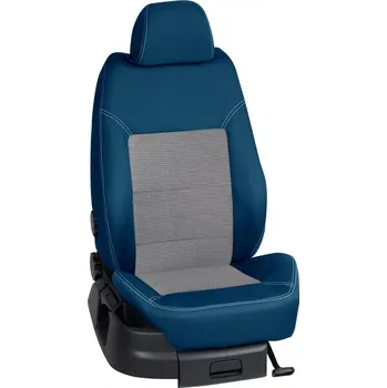 Potah sedadla Autopotahy Citröen BERLINGO / od r.2019->, 3 Místa , Furgon, KOMFORT > OR 0119 (OR 0119 / Modrý bok)