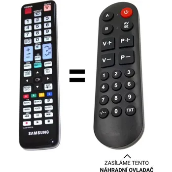 Samsung AA59-00431A, AA59-00445A náhradní dálkový ovladač pro seniory