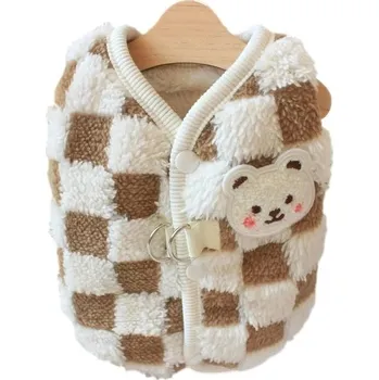 Obleček pro psa Bunda pro malého psa - Kaki,M