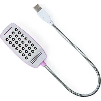 Lampička USB lampička růžová s vypínačem - LED 28x