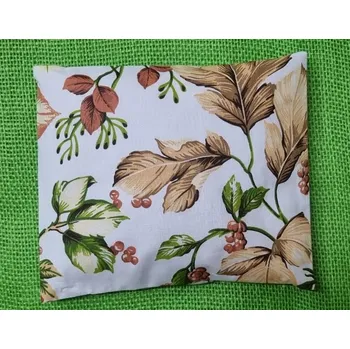 Akupresurní podložka Nahřívací polštářek s třešňovými peckami - vzor listy