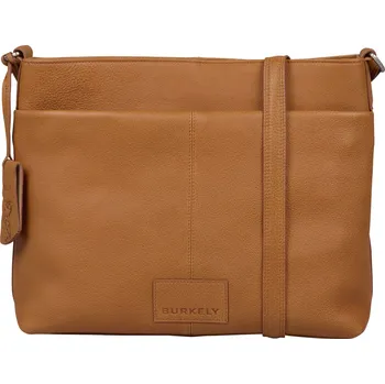 Kabelka Dámská crossbody kožená kabelka Burkely Milna - koňak