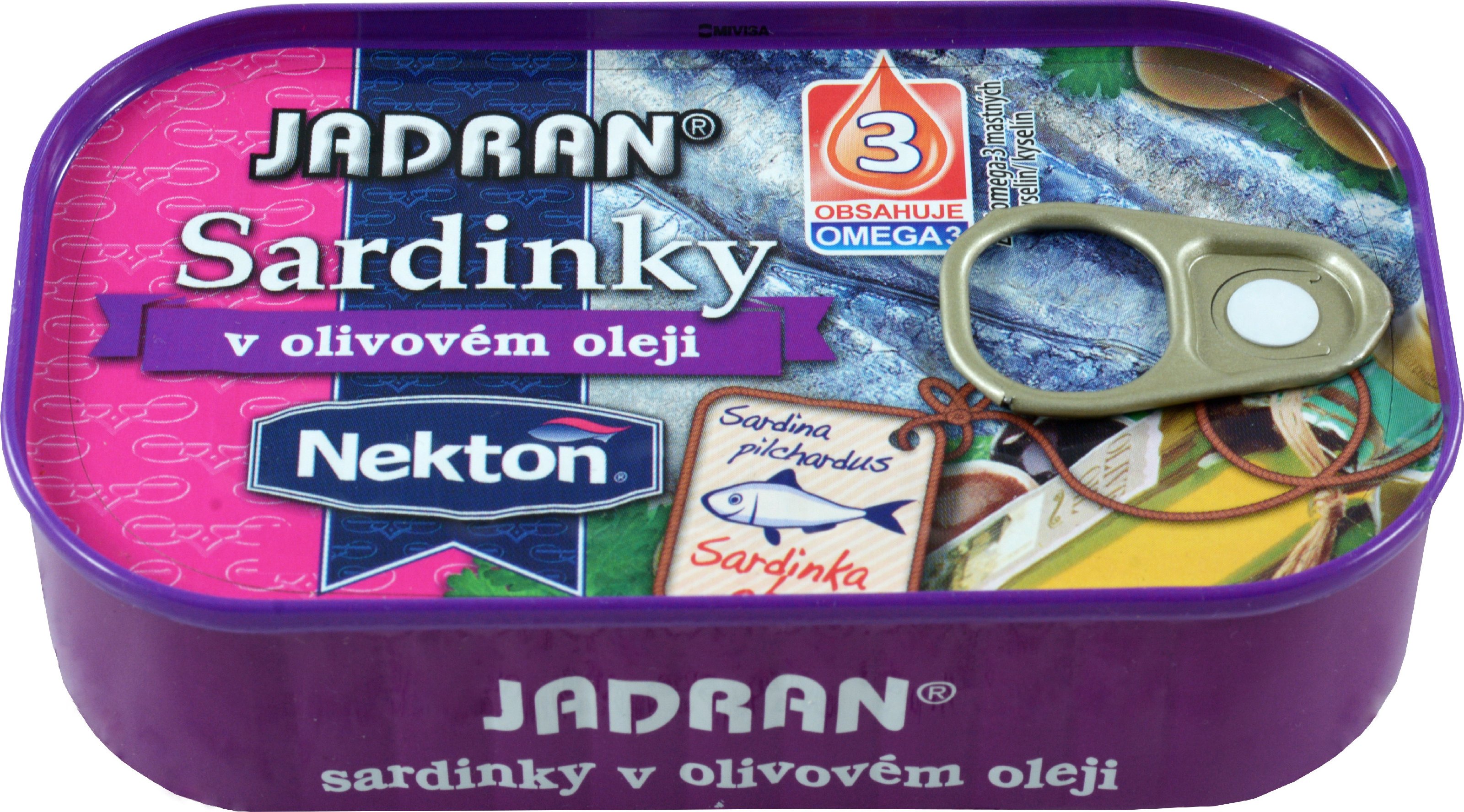 Nekton Jadran sardinky v olivovém oleji 125 g od 32 Kč Zbozi cz