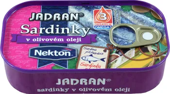 Nakládaná potravina Nekton Jadran sardinky v olivovém oleji 125 g