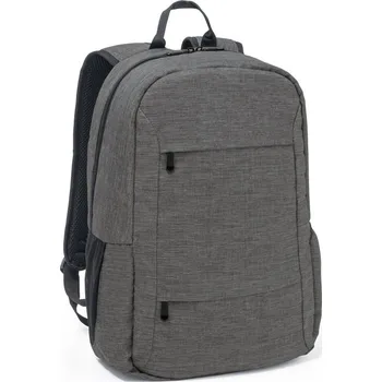 Městský batoh BUSINESS. Batoh na notebook z materiálu recyklovaný polyester 300D - Tmavě šedá