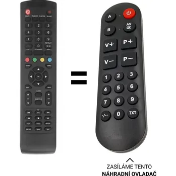 Manta LED3204 náhradní dálkový ovladač pro seniory