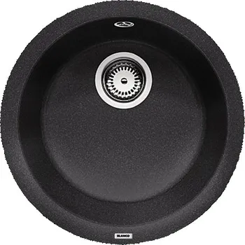 Granitový dřez Granitový dřez Blanco RONDO Antracit 511629 + Sanitární silikon + Designové masivní dřevěné krájecí prkénko z akácie