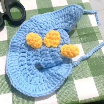 Klobouk Veselý pletený klobouk pro mazlíčky - Dinosaurus,S