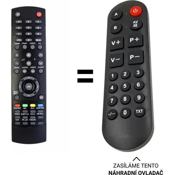 Dálkový ovladač Haier LT-32A1, LT32A1 náhradní dálkový ovladač pro seniory