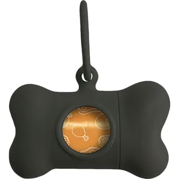 Vodítko pro psa Zásobník na kapsy pro psí exkrementy United Pets Bon Ton Classic Černá (8 x 4,2 x 5 cm)