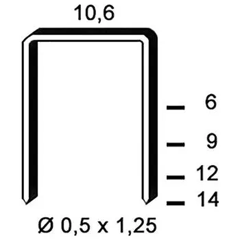 Sponkovačka ALSAFIX spona typ PF 12 mm z ocelového drátu pozinkováno (4000 kusů)