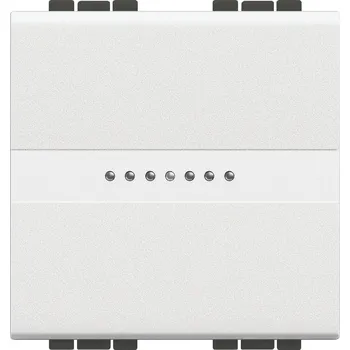 vypínač BTICINO Spínač N4053M2AN č 6 axiální 2 moduly bílý N4053M2AN