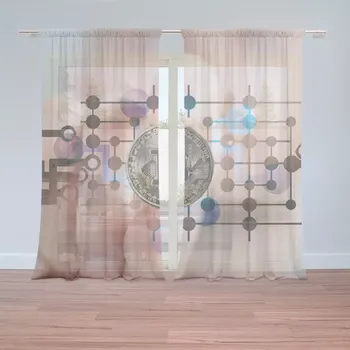 Záclona Záclony Bitcoin: 2 ks - 150x250 cm - Sablio
