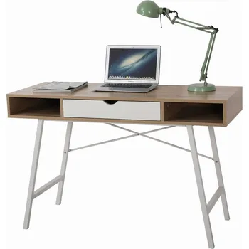 Psací stůl Psací stůl ve skandinávském stylu se šuplíkem a policemi