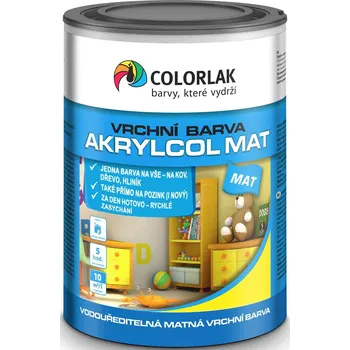 Lak na dřevo Colorlak AKRYLCOL MAT V2045 Barva: modrá ledová C4450, Balení: 0,35 l
