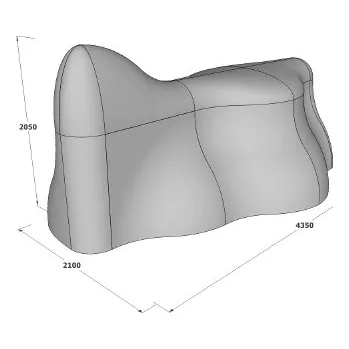 Dětské hřiště Dětské hřiště Block 0F pro pryžovou bezpečnostní zónu