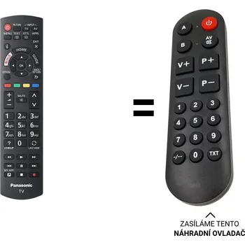Panasonic N2QAYB001211 náhradní dálkový ovladač pro seniory.