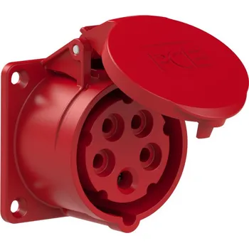 Elektrická zásuvka PCE Zásuvka 16A/400V 5-pólová vestavná IP44 PC-315-6