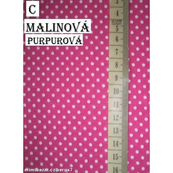 LÁTKA - LÁTKY * PUNTÍK malinová