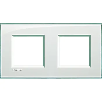 Elektrická zásuvka Rámeček BTICINO LNA4802M2KA mat. bílá LNA4802M2KA