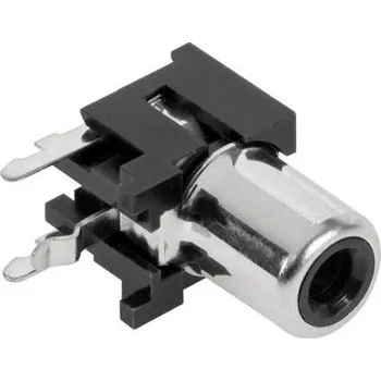Elektrický konektor Konektor RCA zásuv. do DPS černý