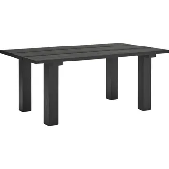 Jídelní stůl Černý dřevěný jídelní stůl Teulat Banda 180 x 100 cm